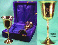Brass Chalice Set