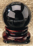 Crystal Ball Black Obsidian Sphere 75mm
